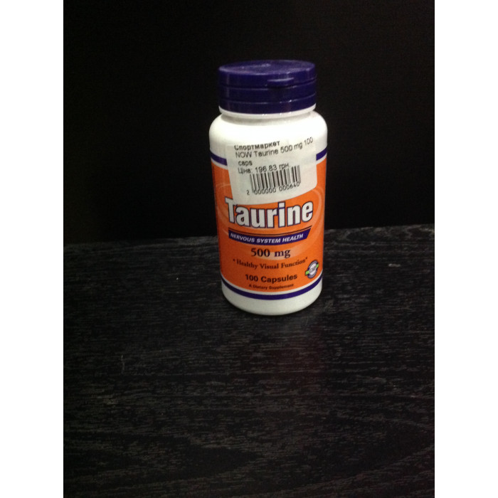 NOW Taurine 500 mg (Таурин) 100 caps