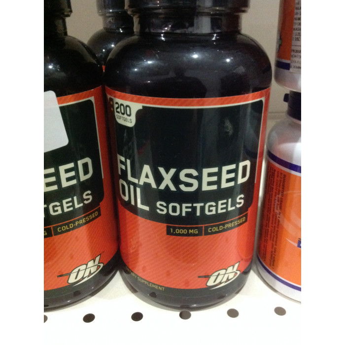 Optimum Nutrition Flaxseed Oil (Льняное масло) 200 softgels