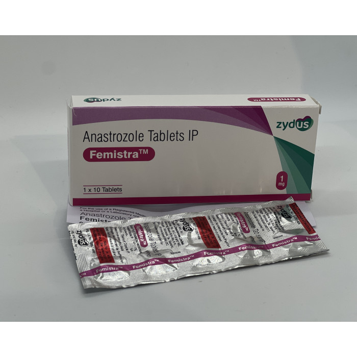 Анастрозол Anastrozole 10 табл х 1 мг Femistra ZYDUS