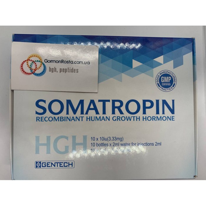Гормон роста Gentech Somatropin (Гентеч Соматропин) 10фл х 10ME