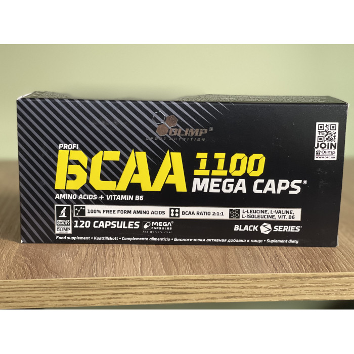 Olimp Labs BCAA Mega Caps 1100 (БЦАА Мега Капс) 120 caps