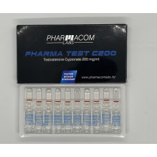 Тестостерон Pharma Test С 200 10 amp x 200 mg/1ml Pharmacom Labs