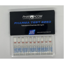 Тестостерон Pharma Test E 250 10 amp x 250 mg/1ml Pharmacom Labs